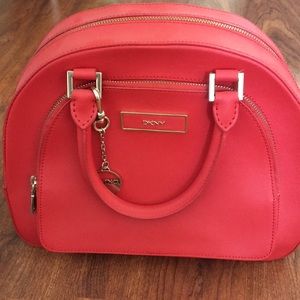 Authentic DKNY red handbag